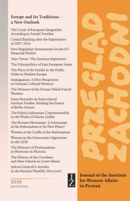 PZ 2018: Europe and Its Traditions –  a New Outlook